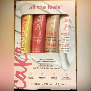 Cake Nourishing Hand Cream. Vanilla, lemon, strawberry, coconut.